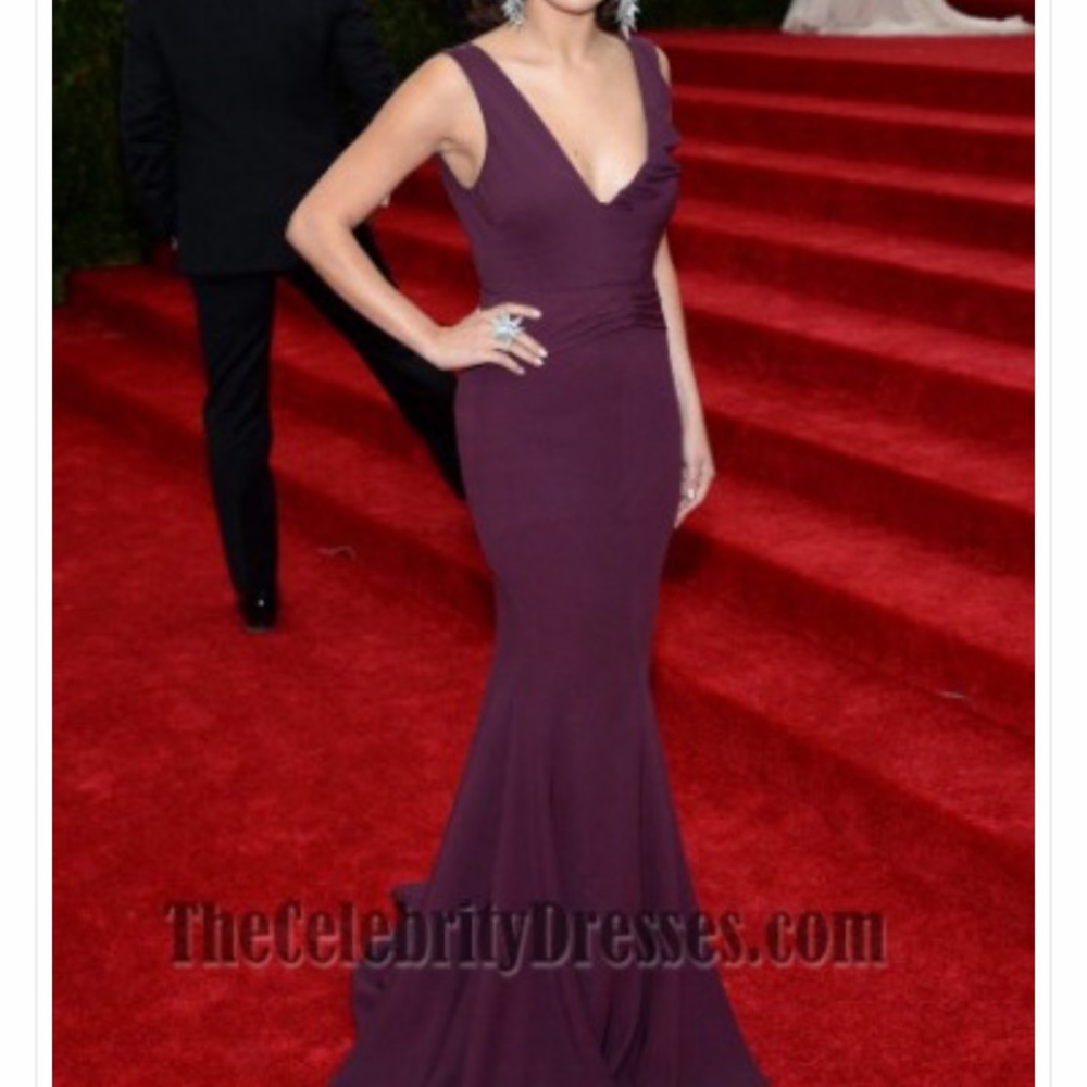 Purple formal gown